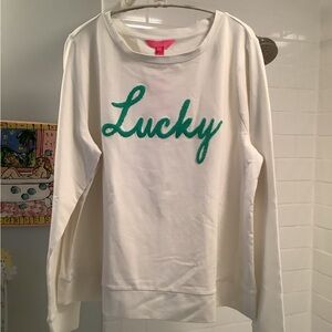 Lilly Pulitzer LUCKY sweatshirt new with tags